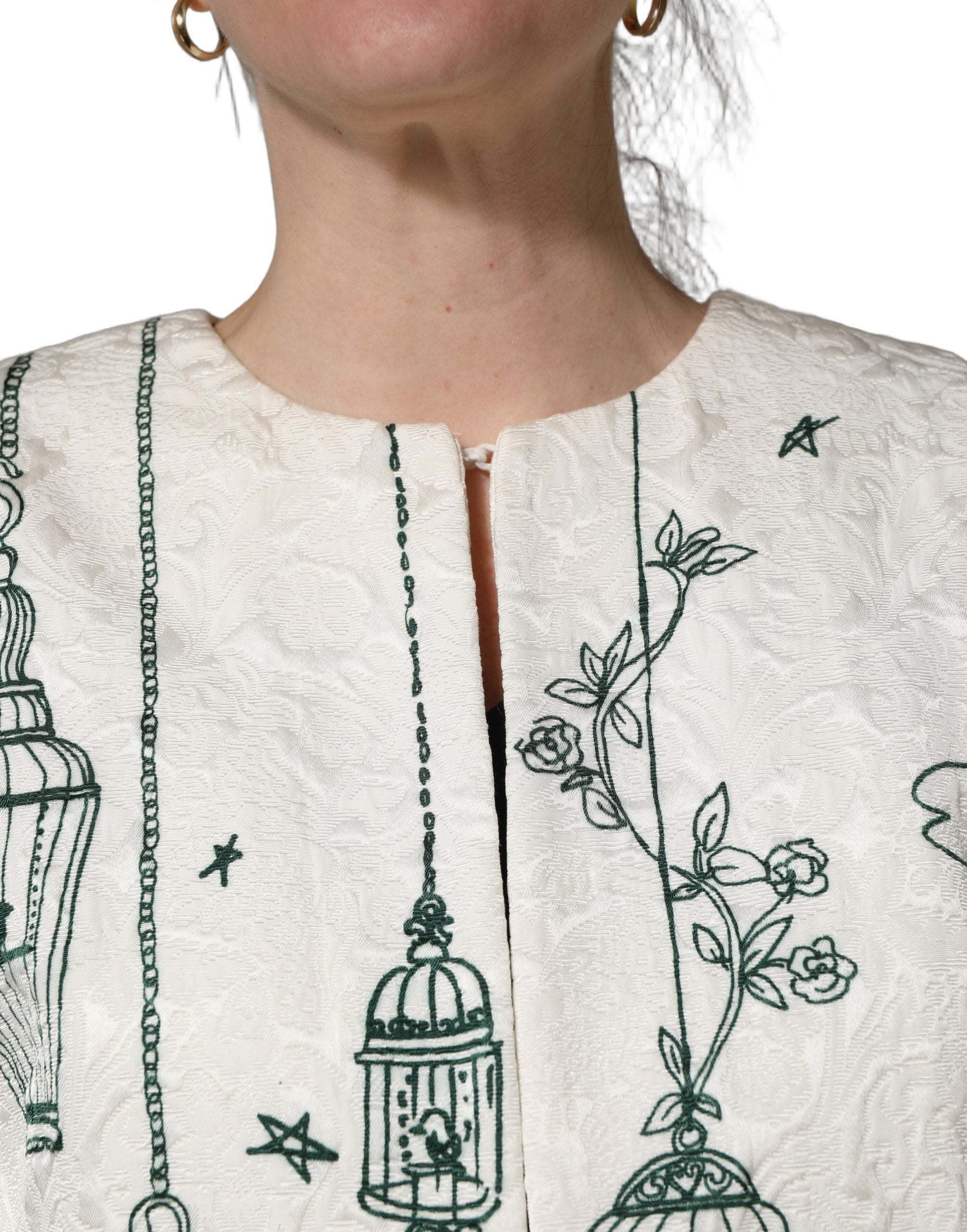Dolce & Gabbana 64% Viscose jacket in white — view 2