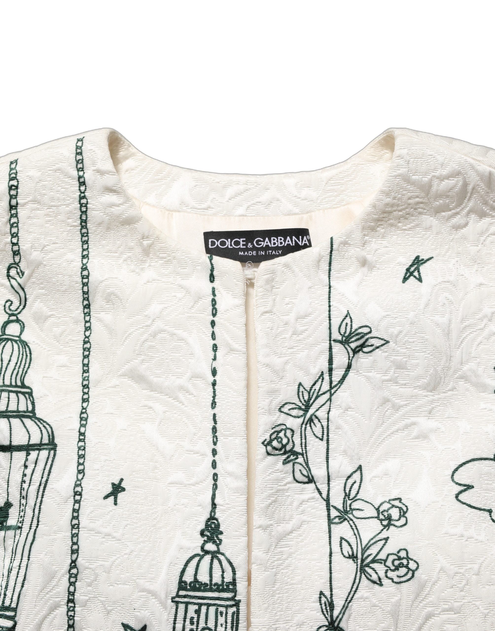 Dolce & Gabbana 64% Viscose jacket in white — view 3