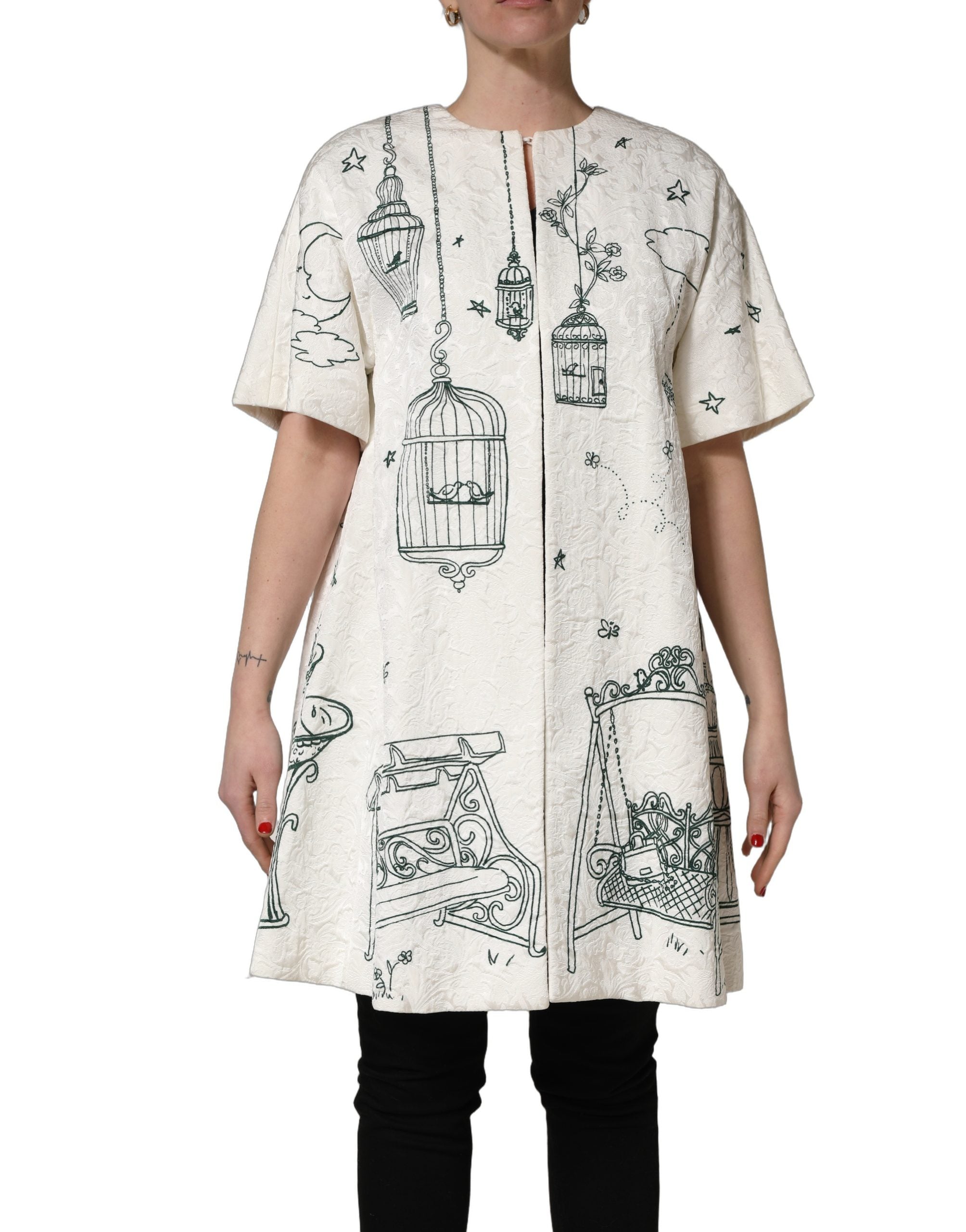 Dolce & Gabbana 64% Viscose jacket in white — view 4