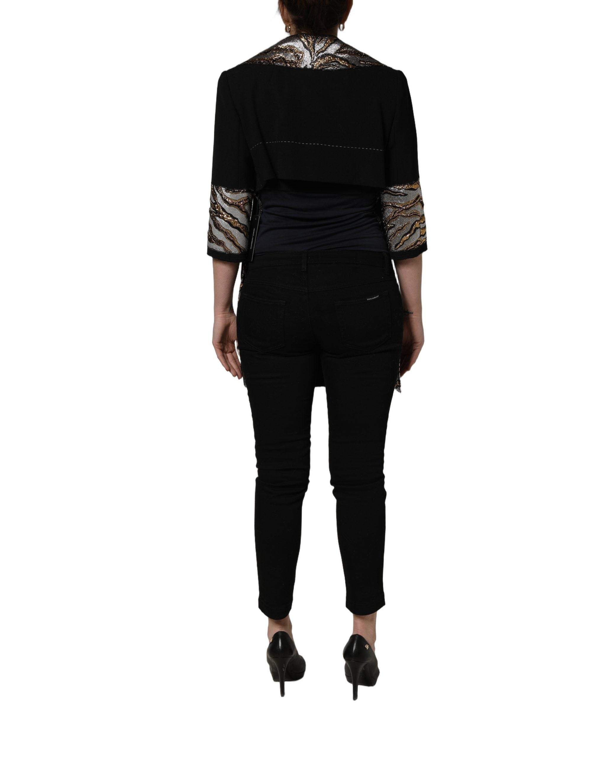 Dolce & Gabbana 30% Virgin Wool coat in black