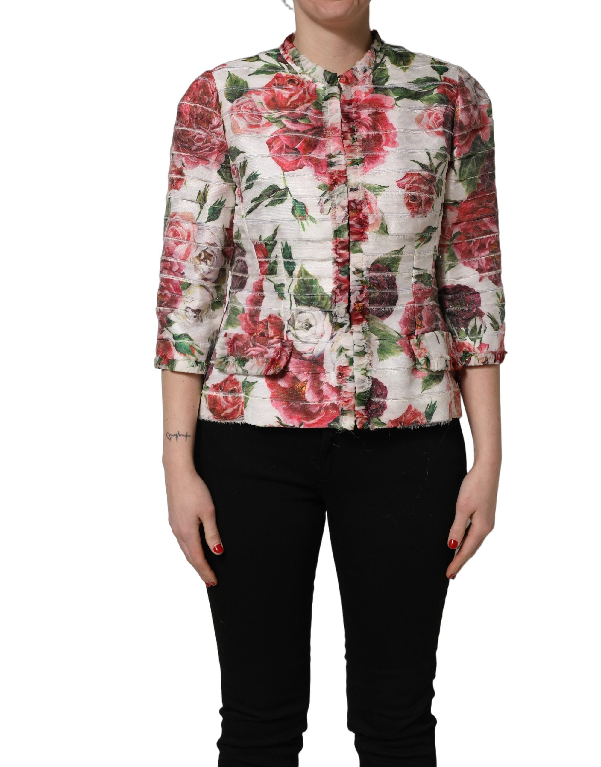 Dolce & Gabbana 73% Polyester jacket in multicolor — view 5