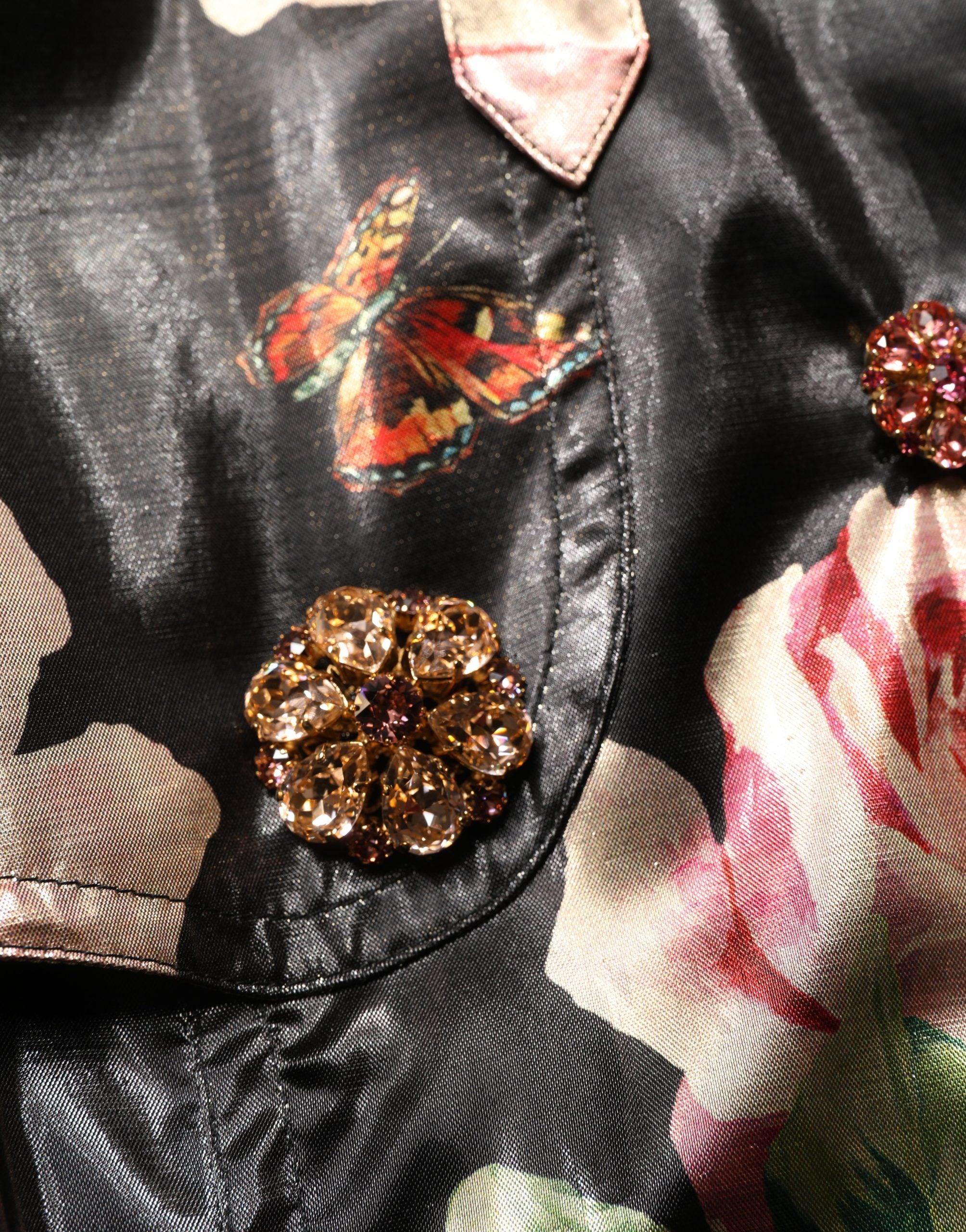 Dolce & Gabbana 100% Polyester; Lining 97% Polyester trench coat in black — view 2