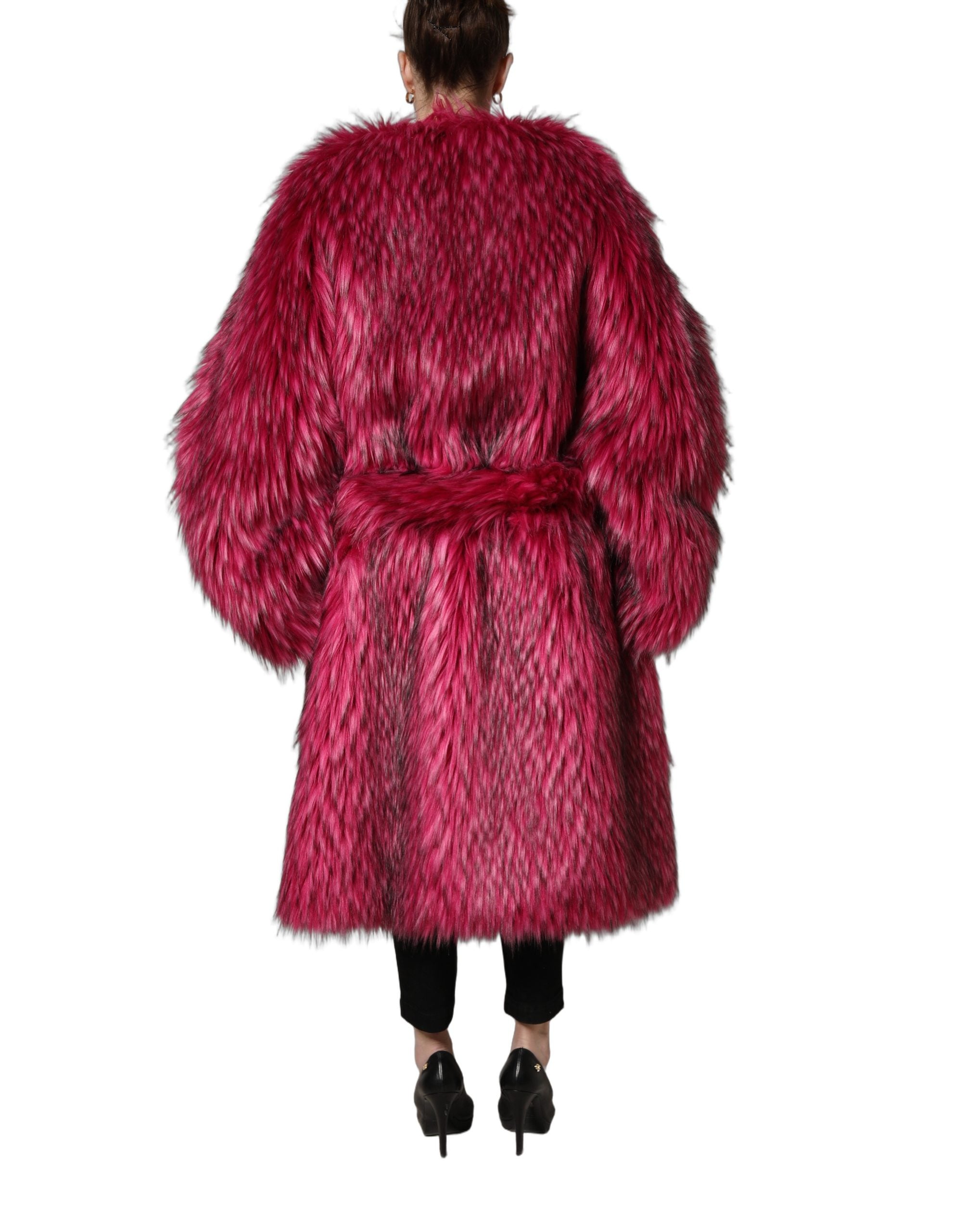 Dolce & Gabbana 60% Modacrylic 32% Acrylic 8% Polyester coat in pink