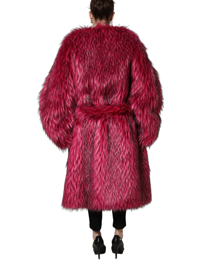 Dolce & Gabbana 60% Modacrylic 32% Acrylic 8% Polyester coat in pink