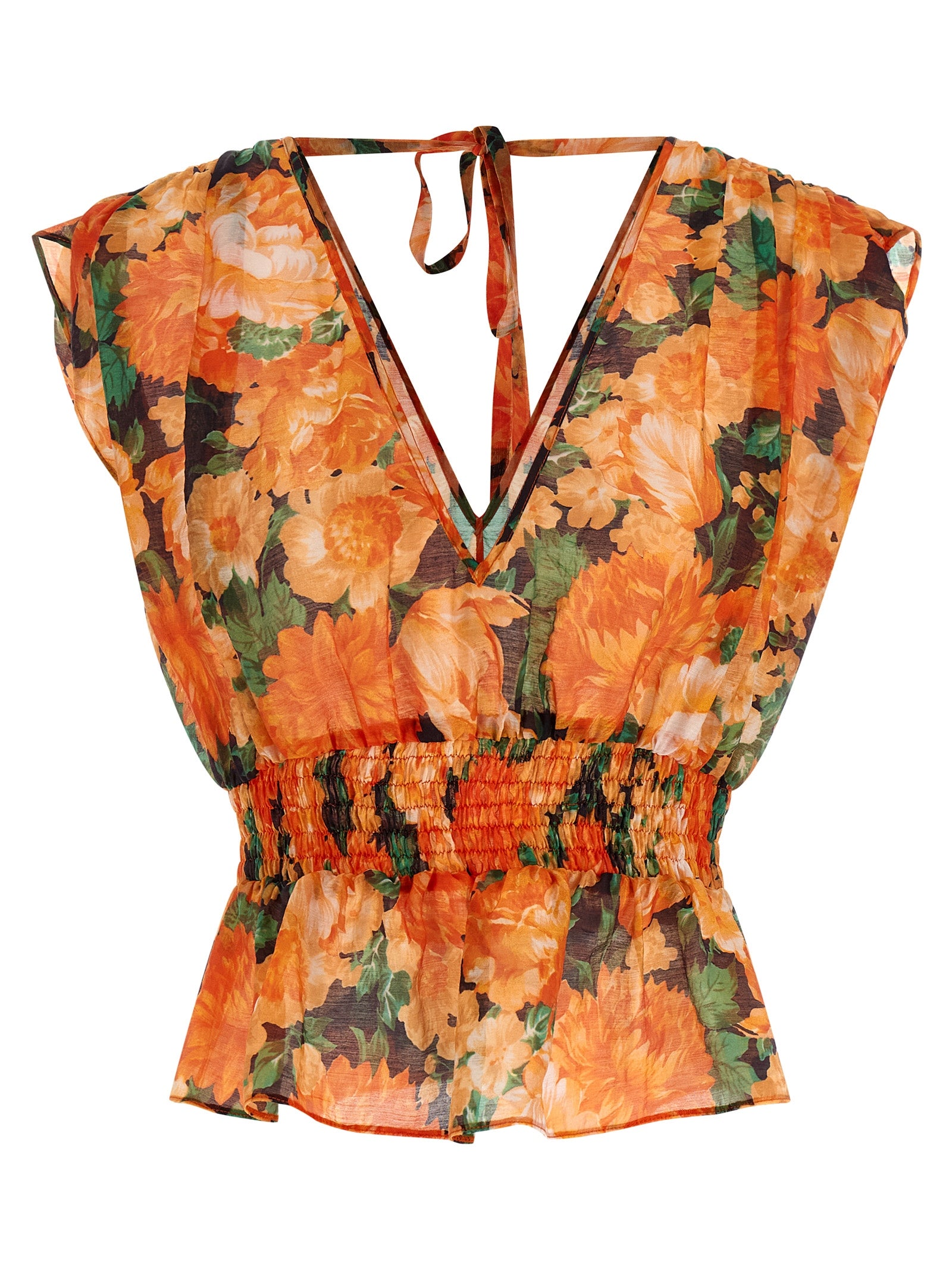 Arcore top Orange Lyocell Tops