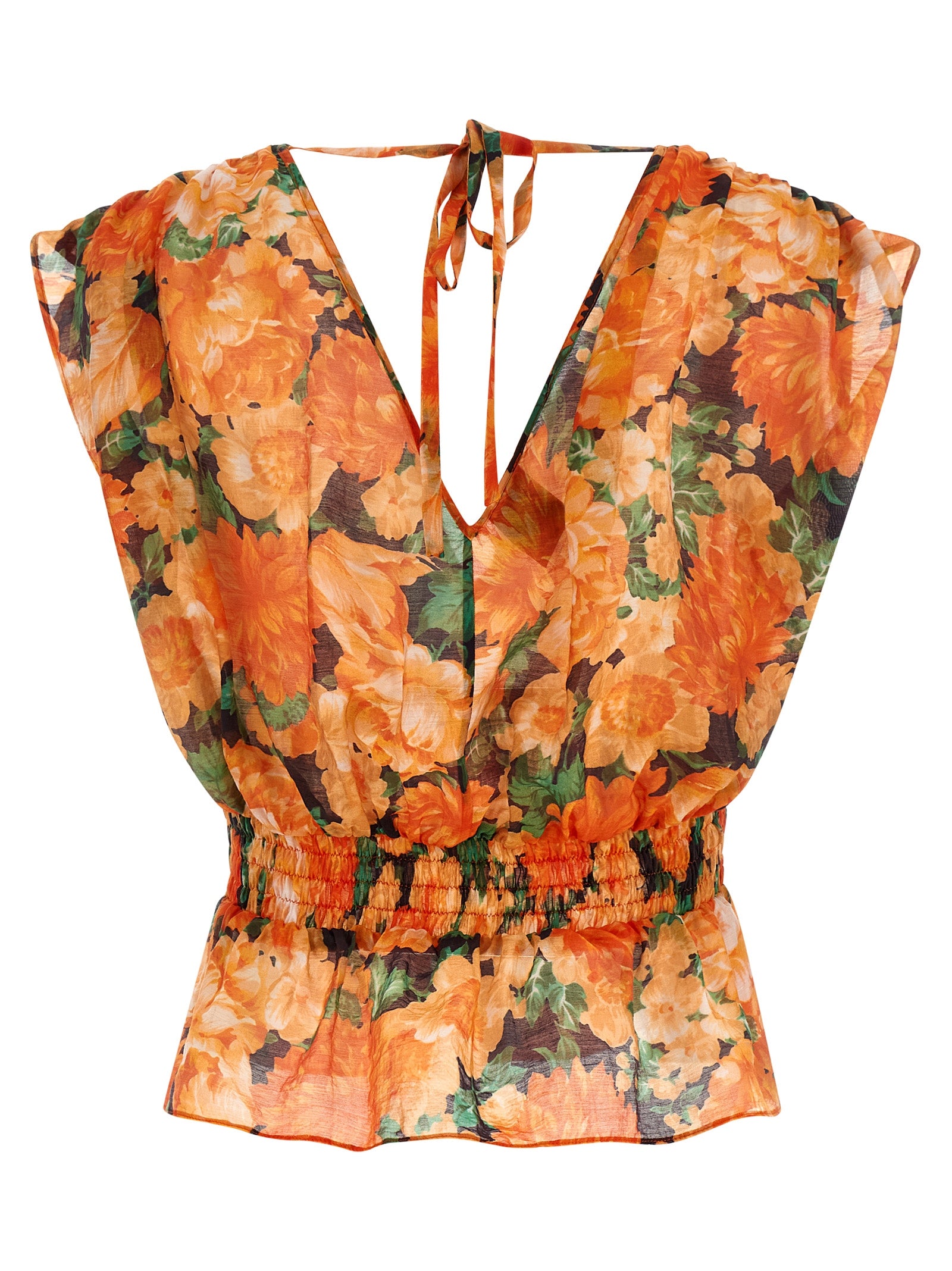 Arcore top Orange Lyocell Tops