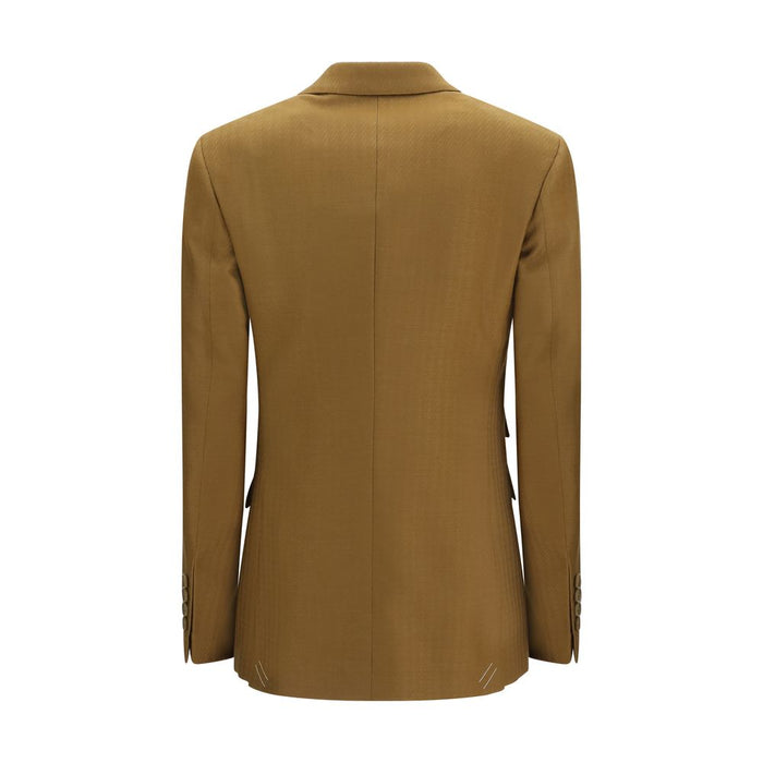 Burberry 77% Wool (Lamb) blazer in camel — view 2