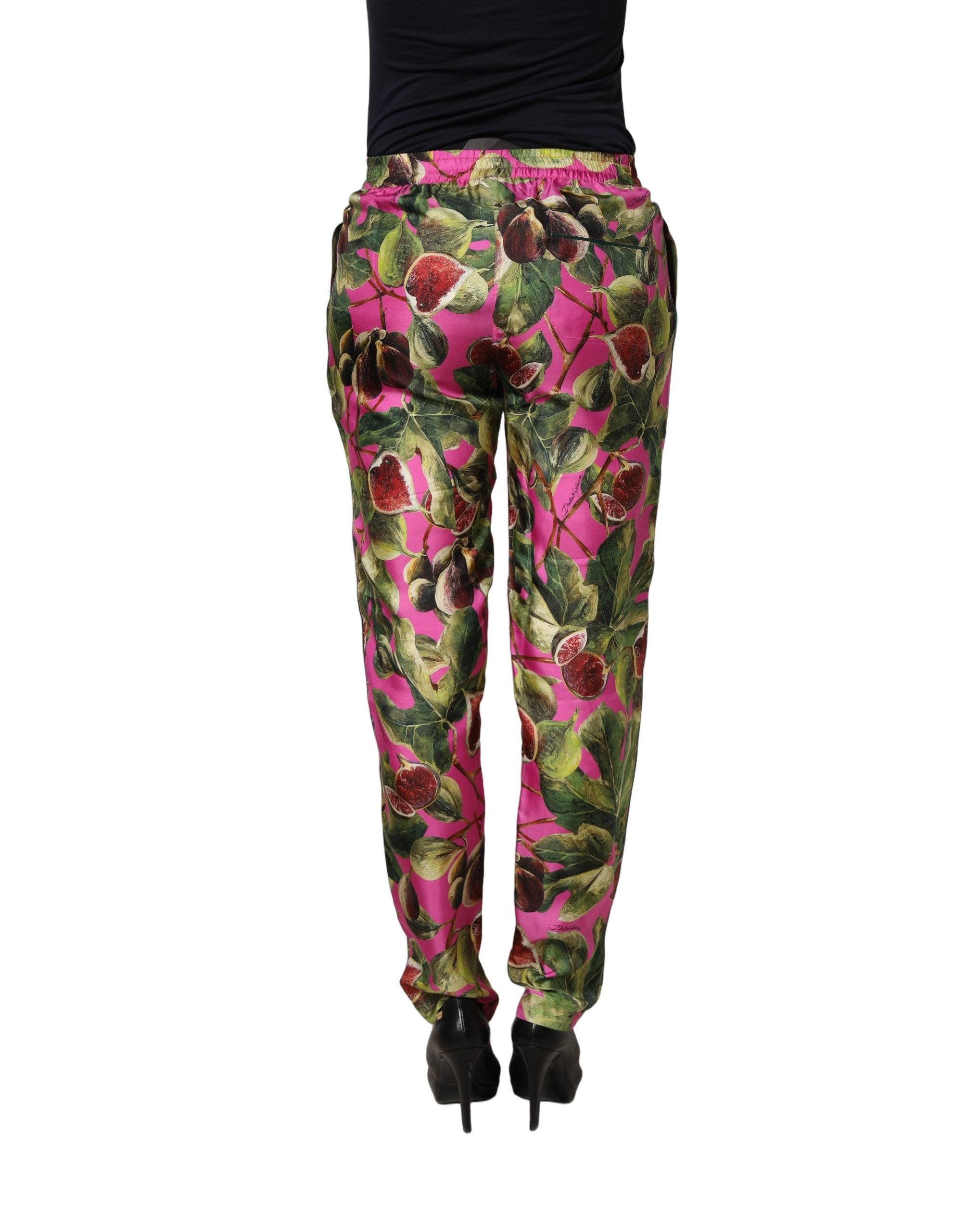 Dolce & Gabbana 100% Silk trousers in pink