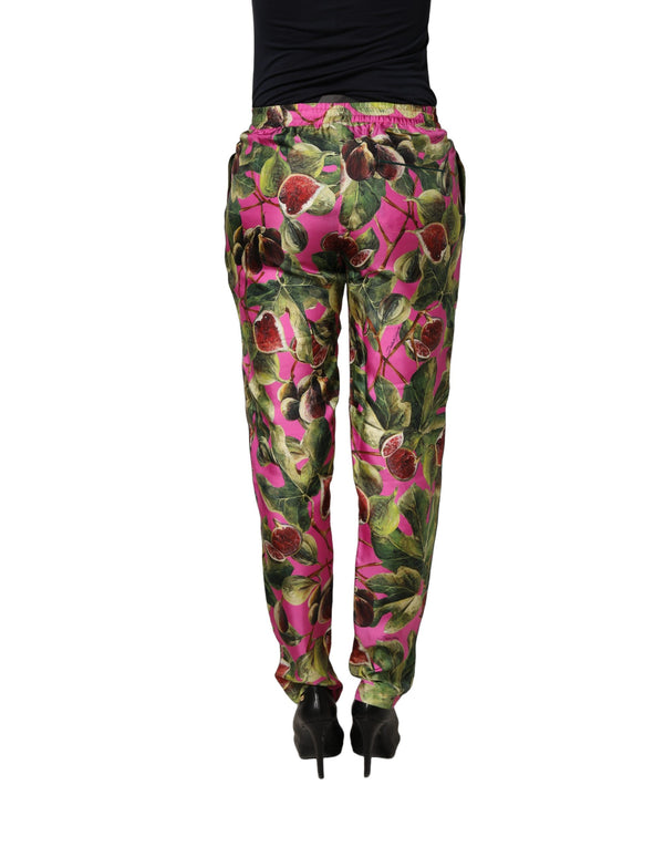 Dolce & Gabbana 100% Silk trousers in pink