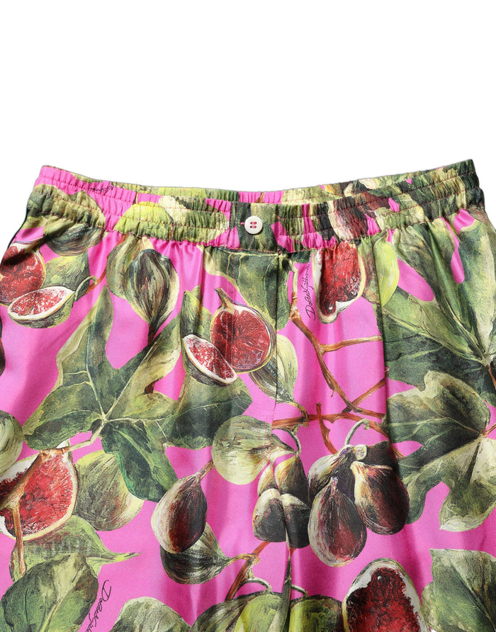 Dolce & Gabbana 100% Silk trousers in pink — view 2