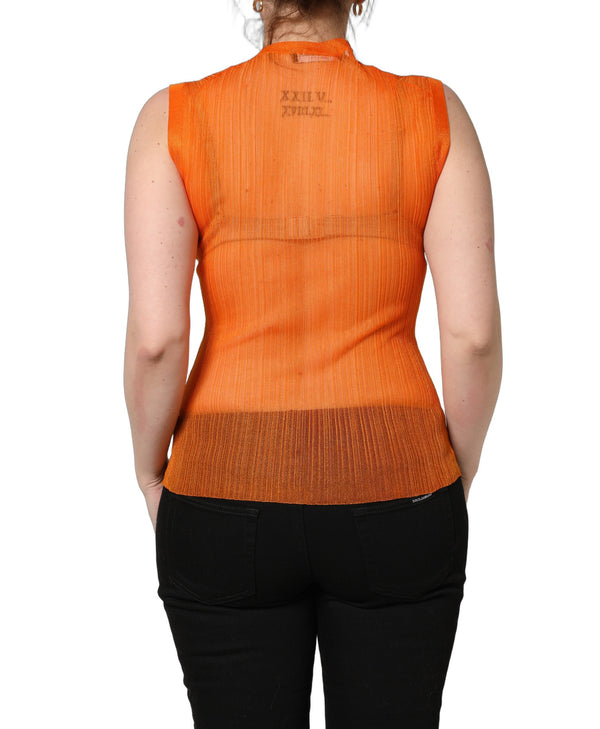 Dolce & Gabbana 100% Polyester tank top in orange