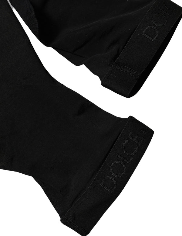 Black Sheer Nylon Thigh High Stockings Socks Clothing