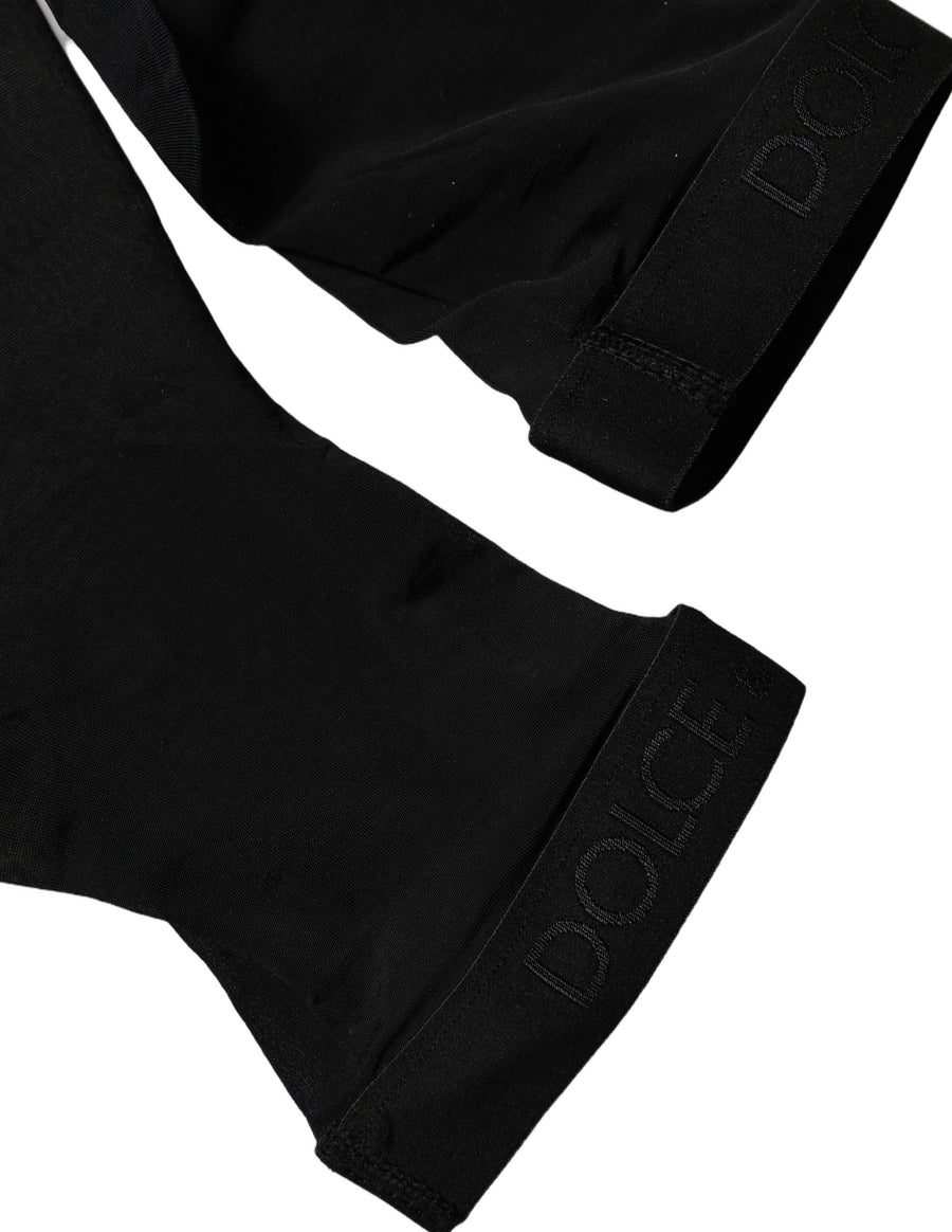 Black Sheer Nylon Thigh High Stockings Socks Clothing