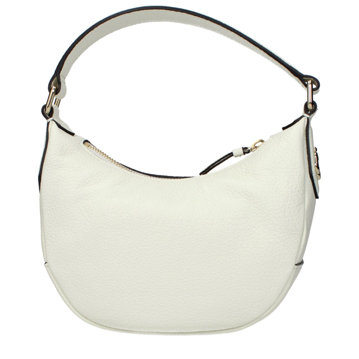 Beige Leather Handbag Bag