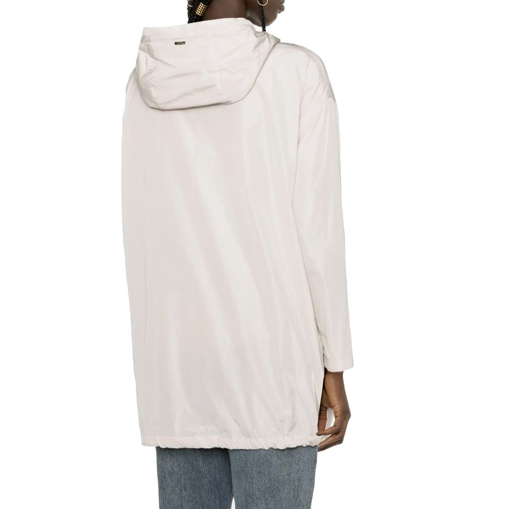 Herno 100% Polyester raincoat in white — view 3