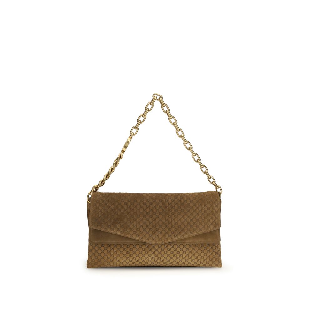Brown Suede Leather Handbag Bag