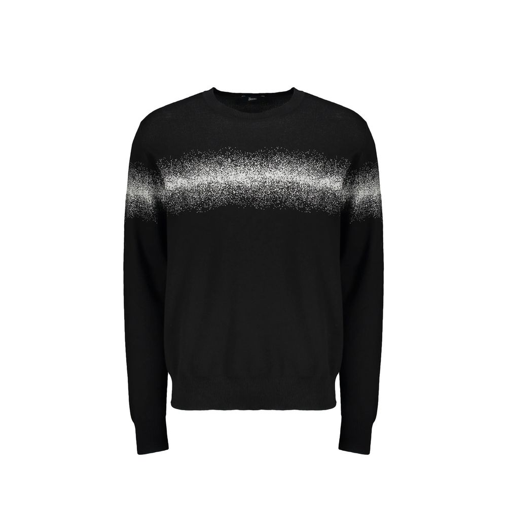 Herno 82% Cotton sweatshirt in black