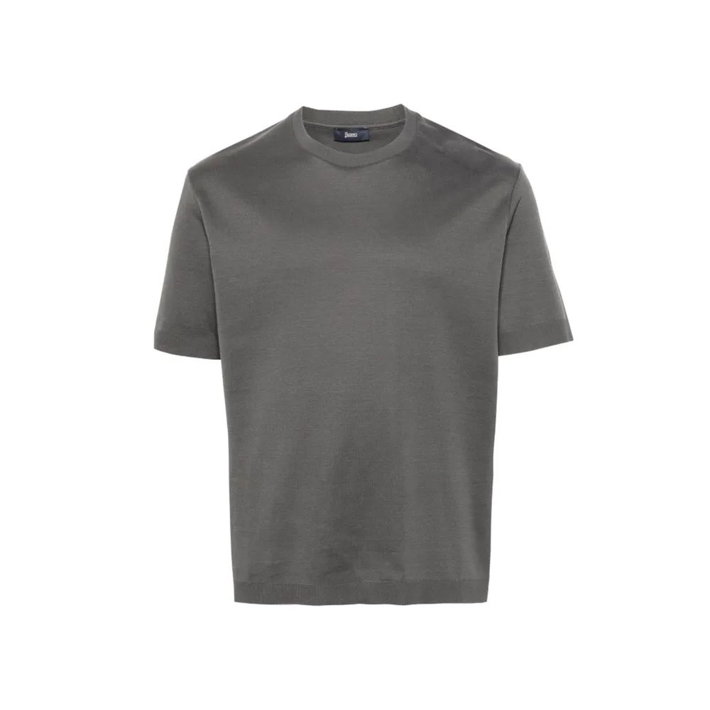 Herno 40% Cotton t-shirt in gray