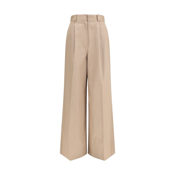 Balenciaga 100% Cotton trousers in beige