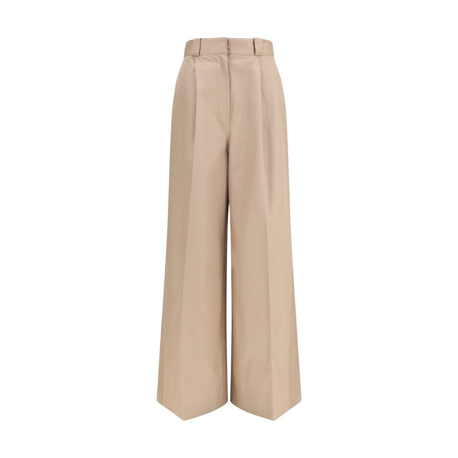 Balenciaga 100% Cotton trousers in beige
