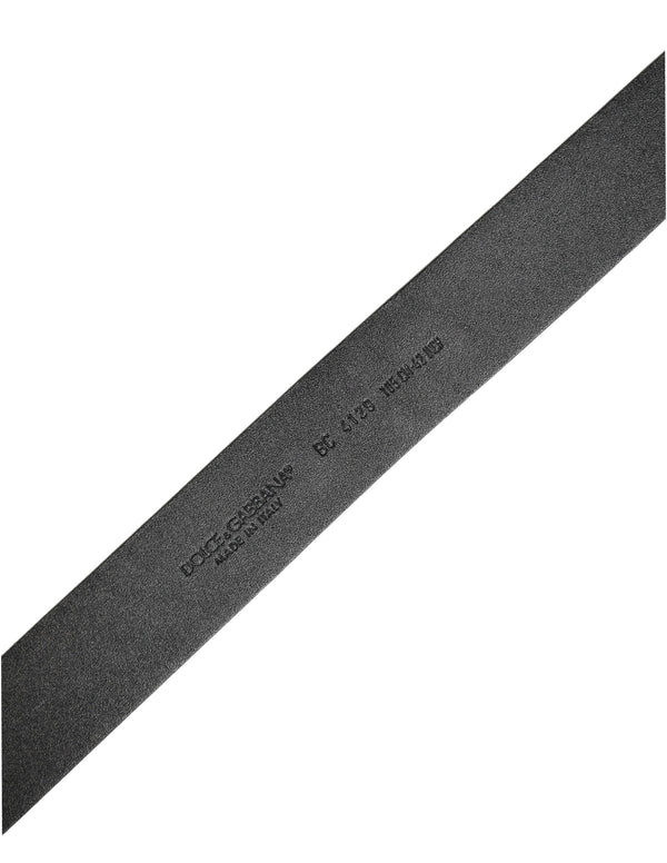 Dolce & Gabbana 100% Calf Leather belt in black