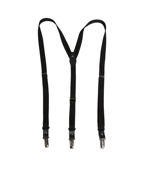 Dolce & Gabbana 80% Cotton suspenders in black