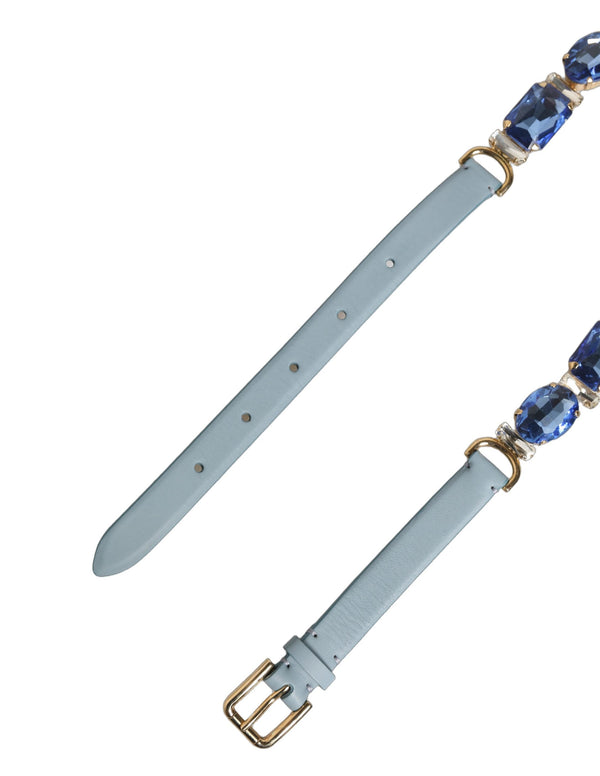 Dolce & Gabbana Leather belt in blue
