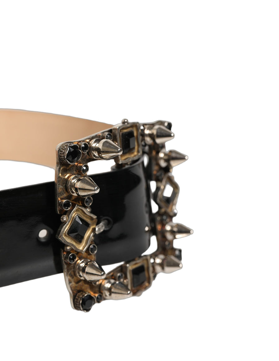 Dolce & Gabbana 100% Calf Leather belt in black