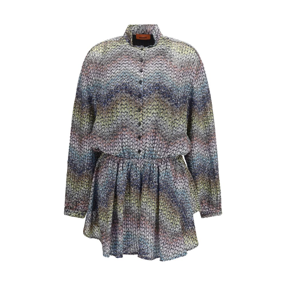 Missoni 55% Viscose 31% Polyamide 14% Metal Fibers dress in multicolor