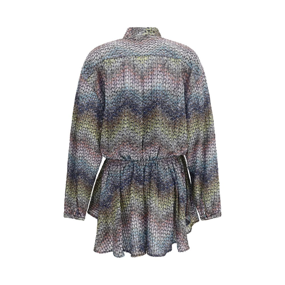 Missoni 55% Viscose 31% Polyamide 14% Metal Fibers dress in multicolor — view 2