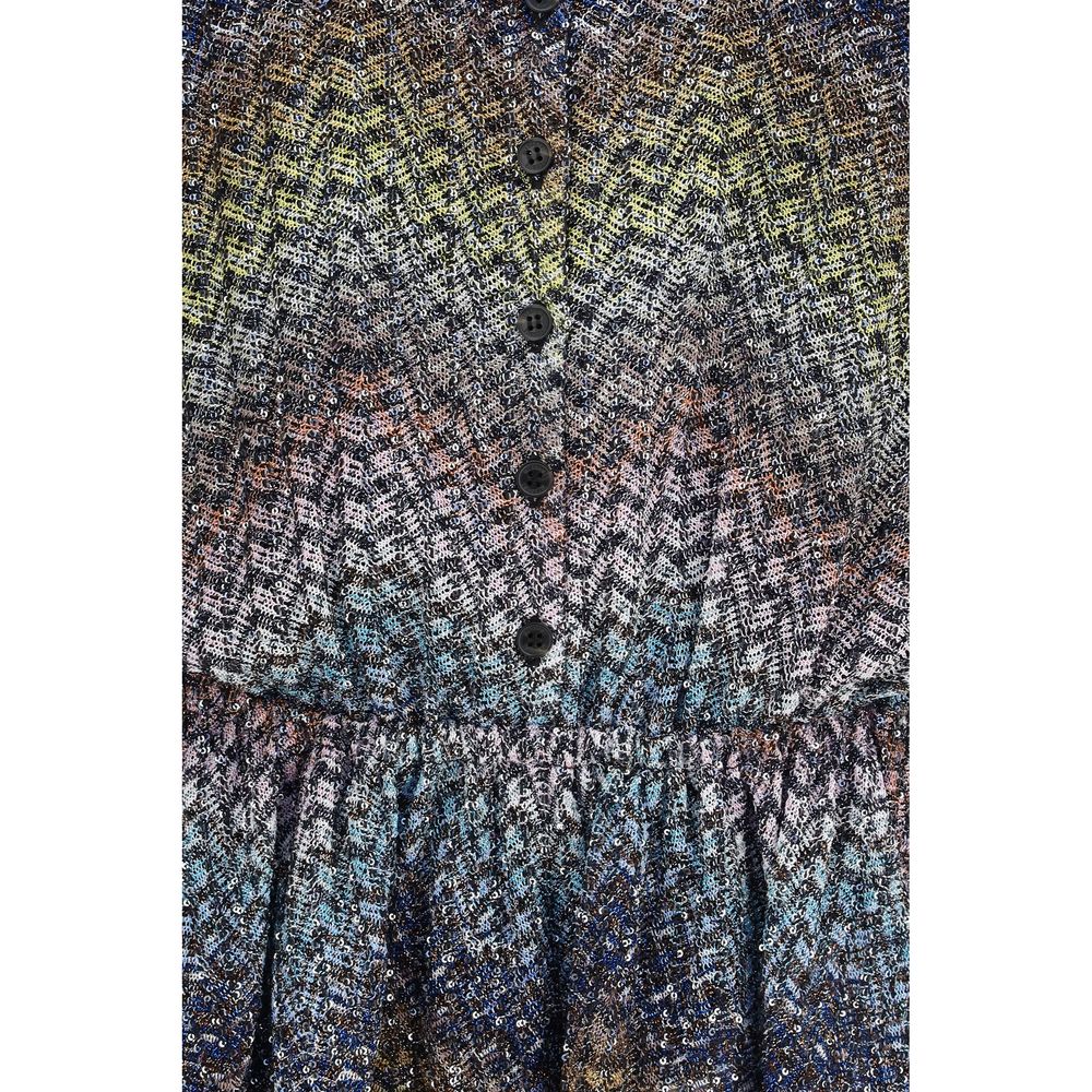 Missoni 55% Viscose 31% Polyamide 14% Metal Fibers dress in multicolor — view 3