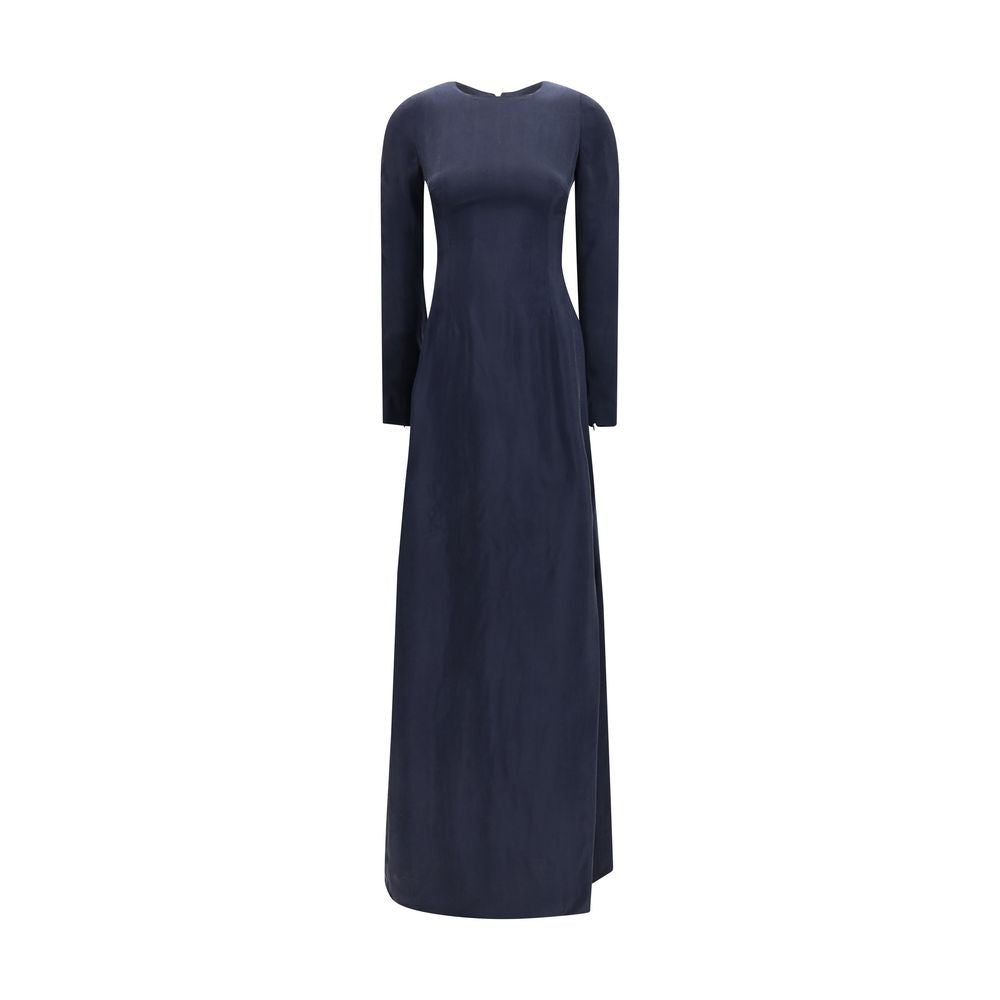 Maison Margiela 100% Cupro dress in navy