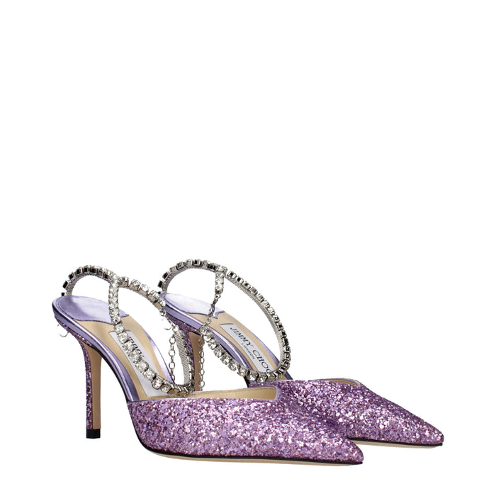 Jimmy Choo Plastic sandal heel in purple — view 2