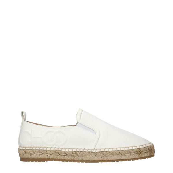 Jimmy Choo espadrille flat in white