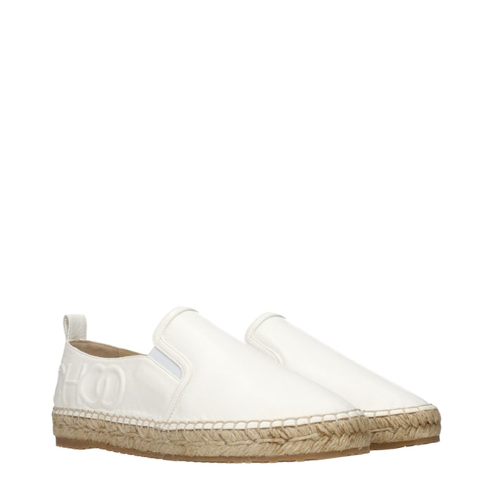 Jimmy Choo espadrille flat in white — view 2