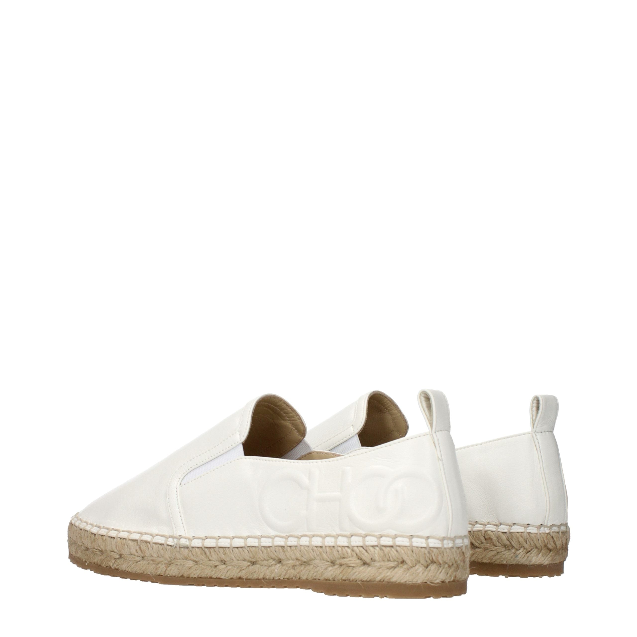 Jimmy Choo espadrille flat in white — view 4