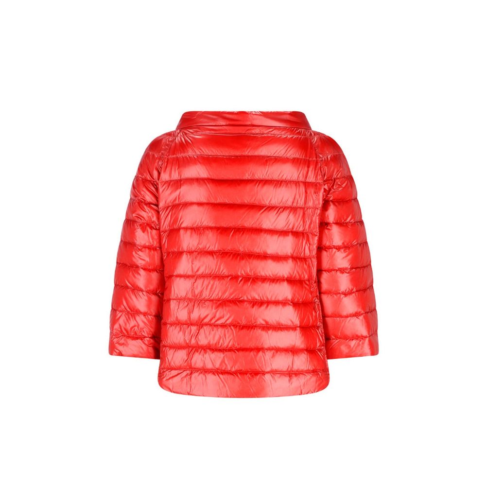 Herno 100% Polyamide shell; 90/10 goose down and feathers padding down jacket in red — view 2