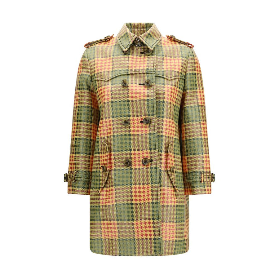 Burberry 54% Polyester 46% Polyamide coat in multicolor