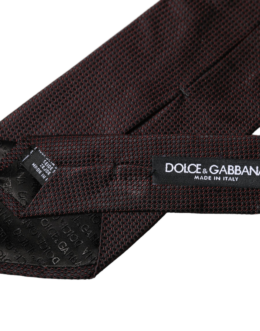 Dolce & Gabbana 100% Silk necktie in black