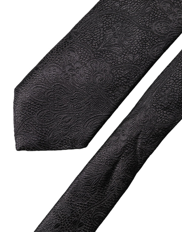 Dolce & Gabbana 100% Silk necktie in black