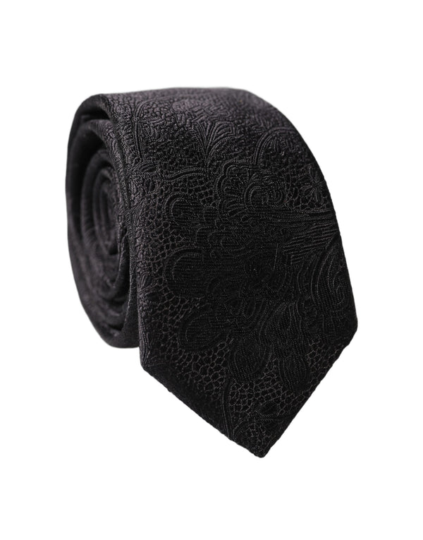 Dolce & Gabbana 100% Silk necktie in black