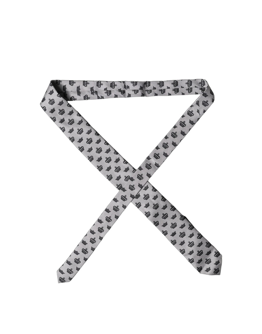Dolce & Gabbana 100% Silk necktie in gray