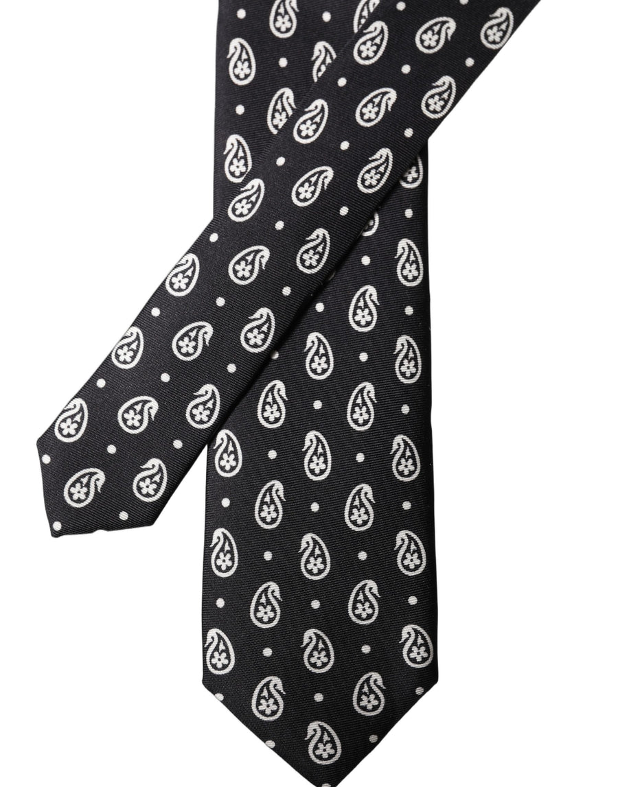 Dolce & Gabbana 100% Silk necktie in black