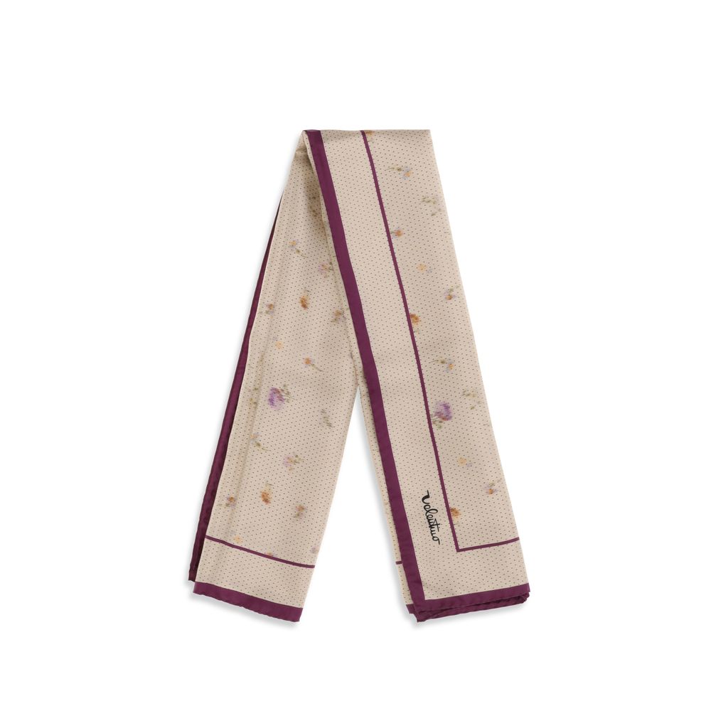 Valentino Garavani 100% Silk scarf in beige — view 2