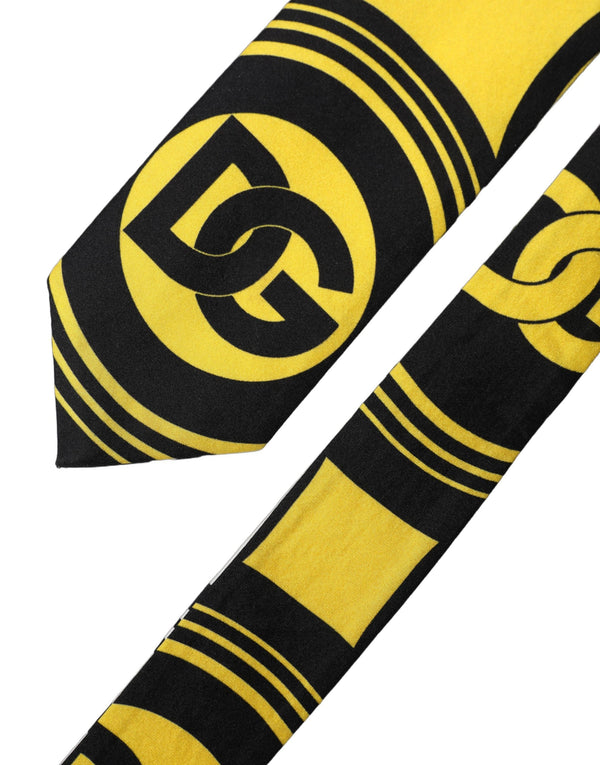 Dolce & Gabbana 100% Silk necktie in yellow