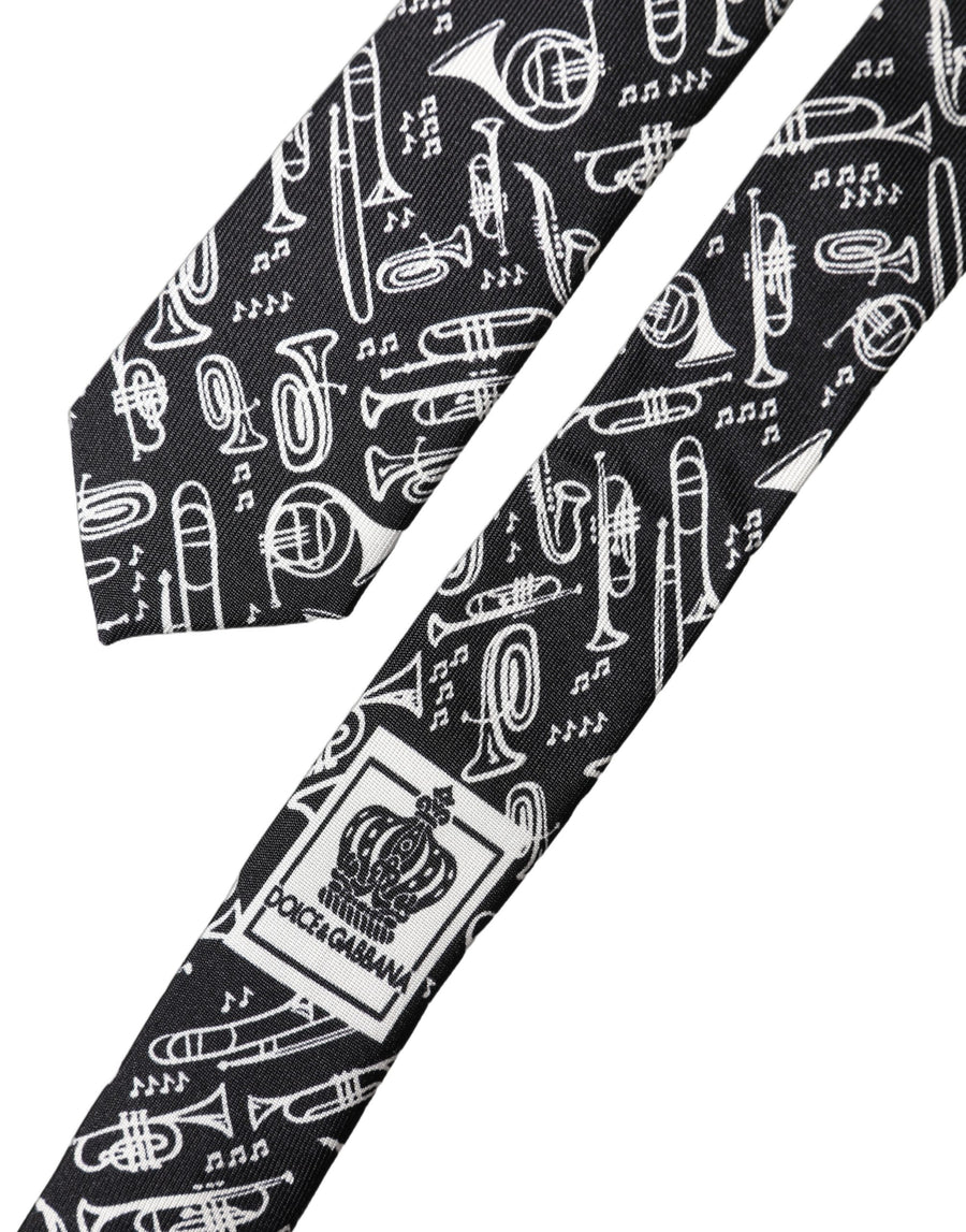Dolce & Gabbana 100% Silk necktie in black