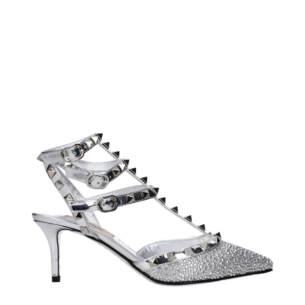 Valentino Garavani Patent leather heel in silver