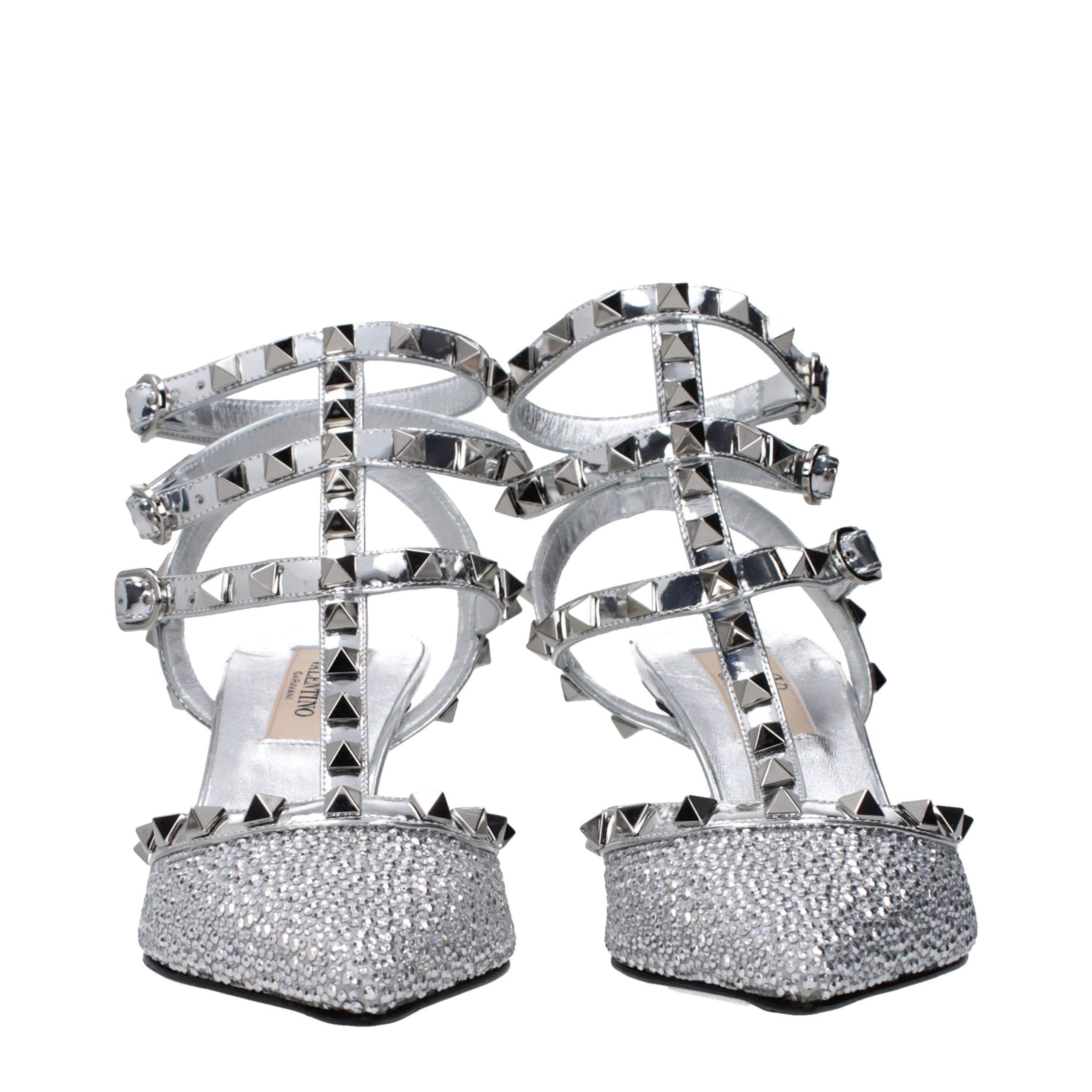 Valentino Garavani Patent leather heel in silver — view 3