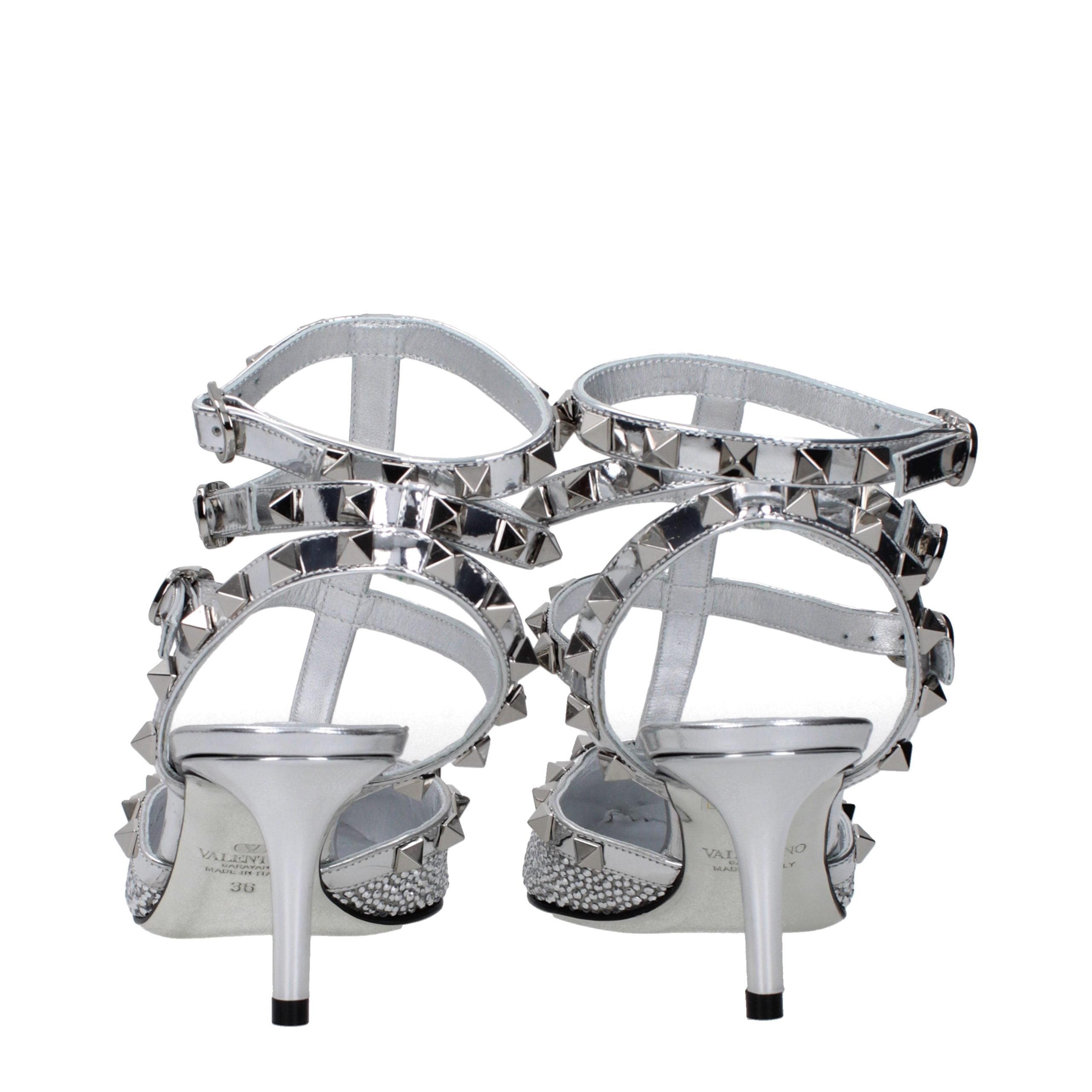 Valentino Garavani Patent leather heel in silver — view 5