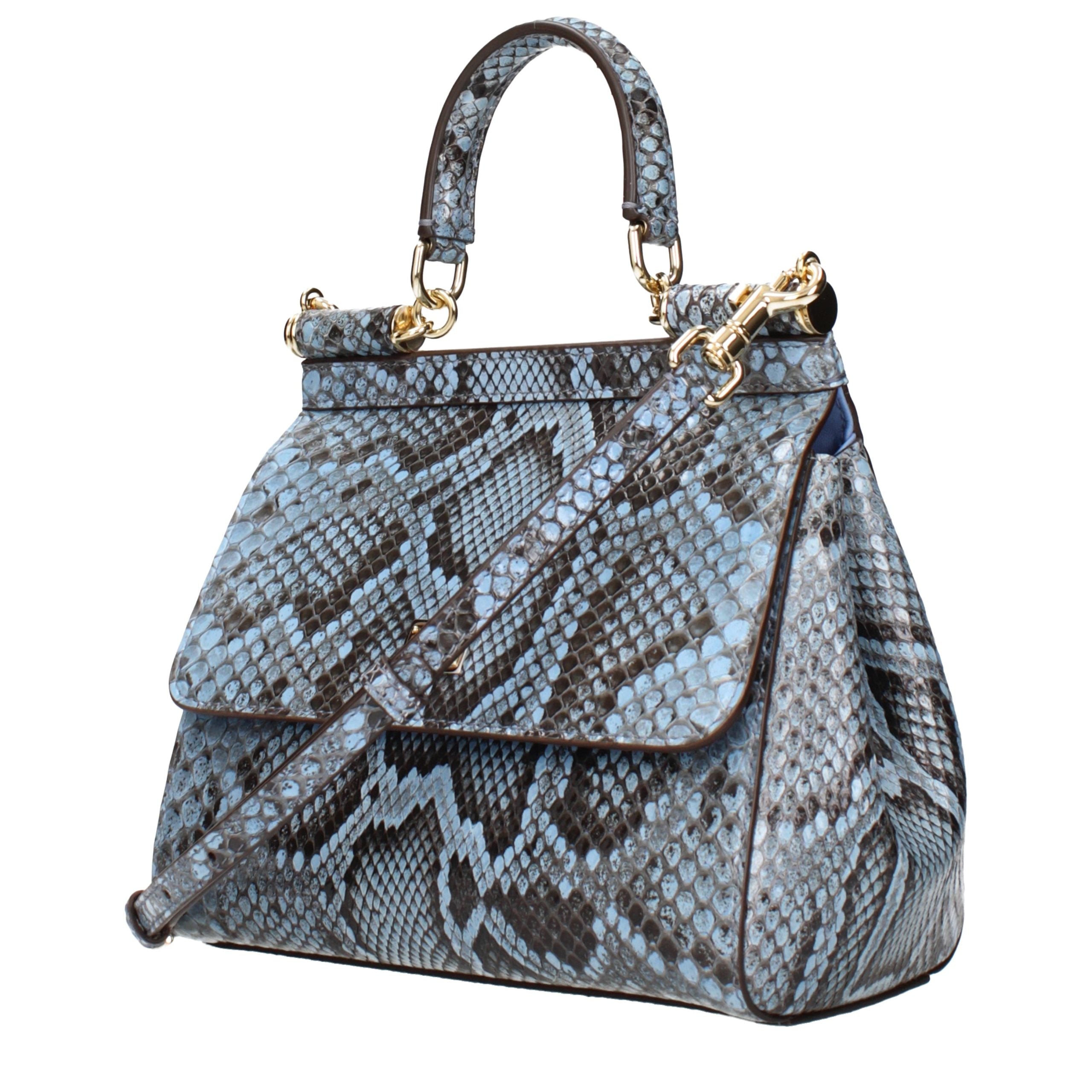 Light Blue Skin Handbag Bag